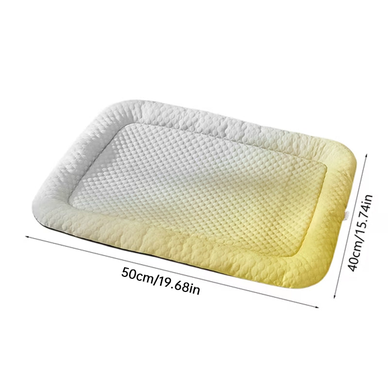 PawlyLuxe™ 4-Layer Scientific Cooling Pet Pad with Ergonomic Pillow