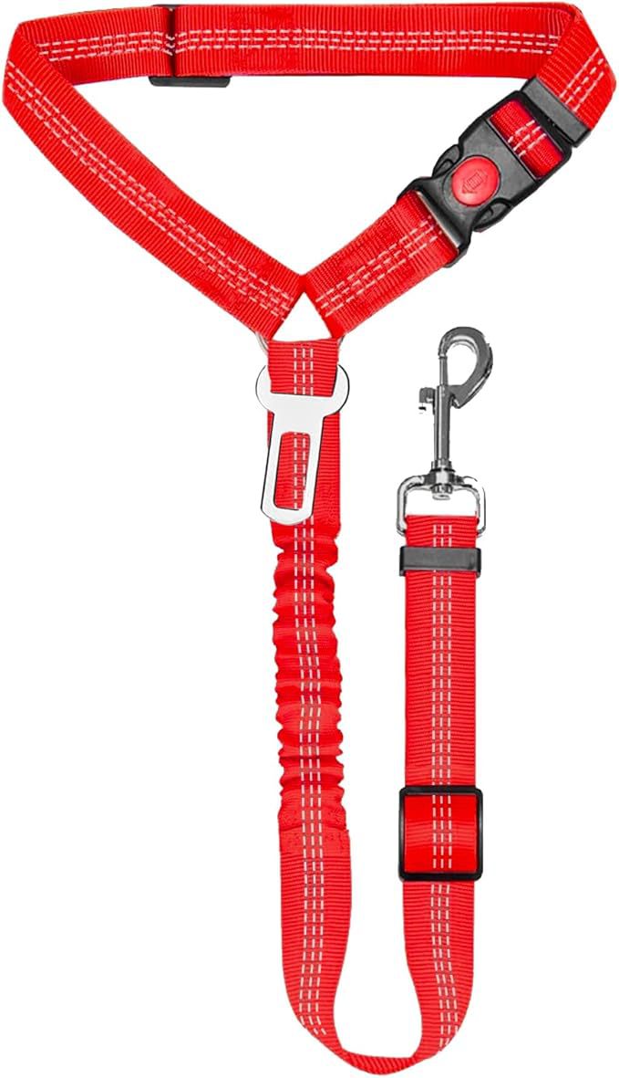 PawlyLuxe Heavy-Duty Pet Car Seat Belt & Safety Tether