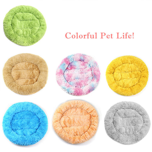 CloudComfort™ Anxiety-Relief Calming Round Pet Bed