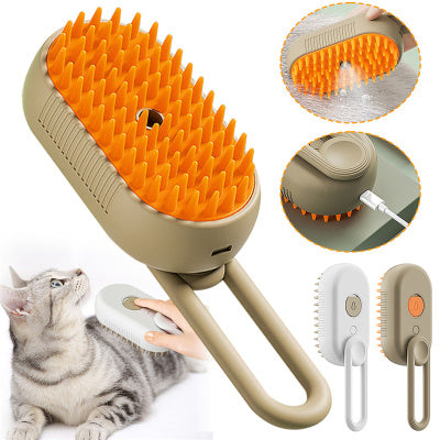 PawlyLuxe 3-in-1 Steamy Pet Brush