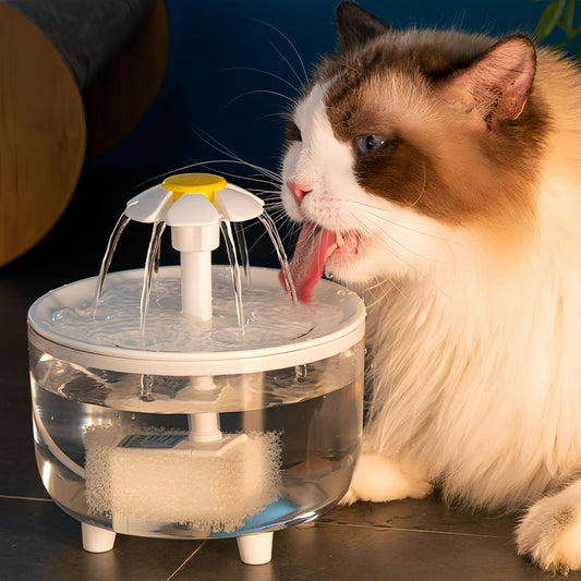 DaisySprout™ Ultra-Silent Transparent Pet Water Fountain