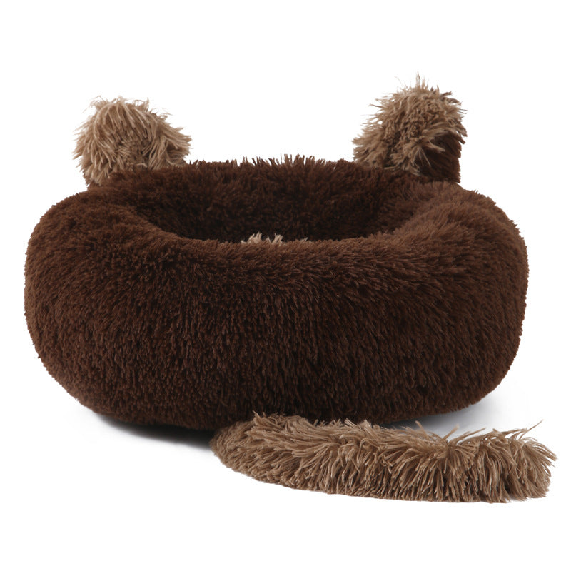 PawlyLuxe Winter Warm Calming Pet Bed Cute Rabbit Ears