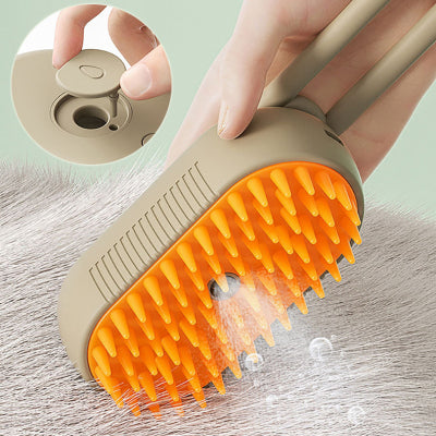 PawlyLuxe 3-in-1 Steamy Pet Brush