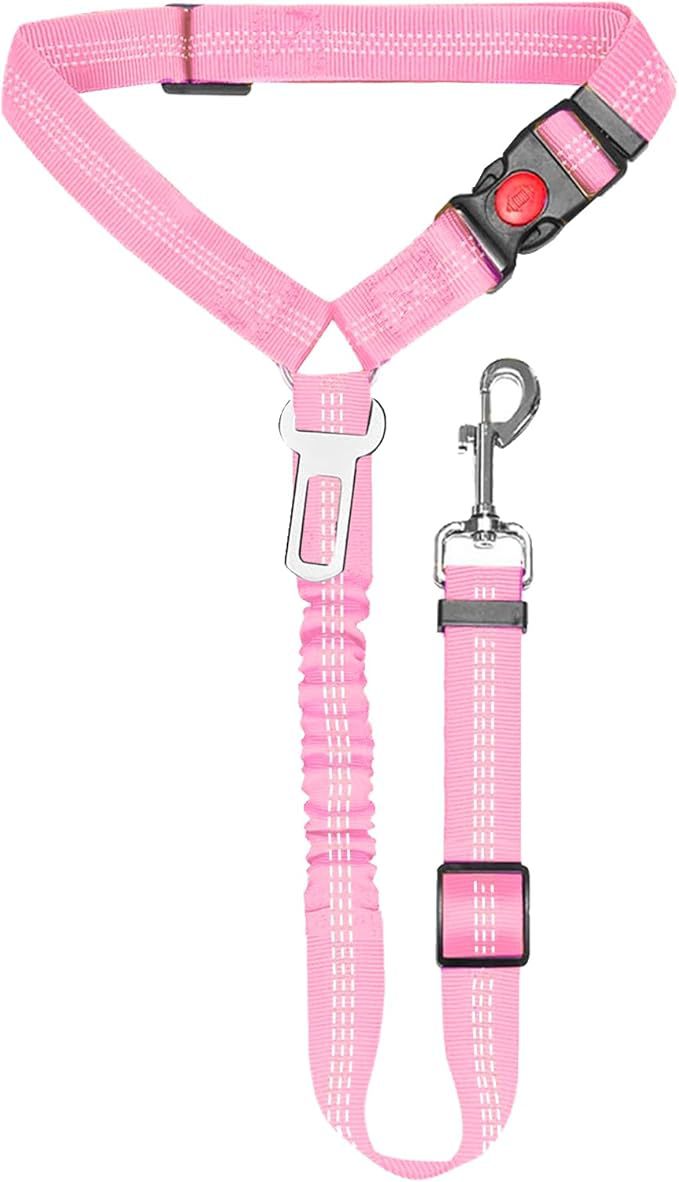 PawlyLuxe Heavy-Duty Pet Car Seat Belt & Safety Tether