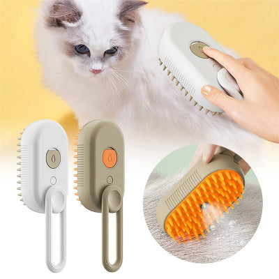 PawlyLuxe 3-in-1 Steamy Pet Brush