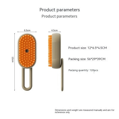 PawlyLuxe 3-in-1 Steamy Pet Brush