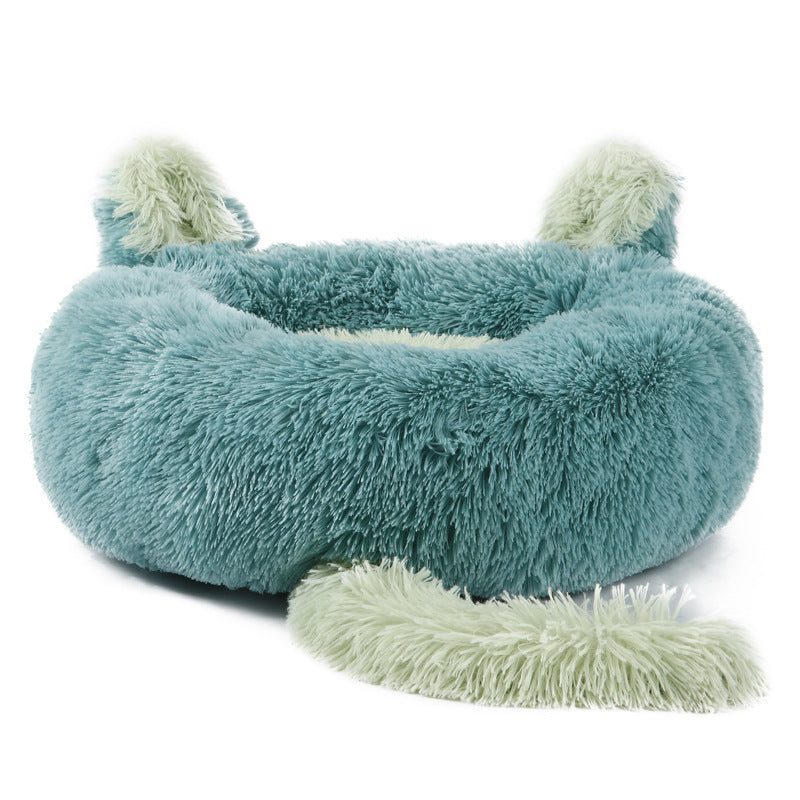 PawlyLuxe Winter Warm Calming Pet Bed Cute Rabbit Ears