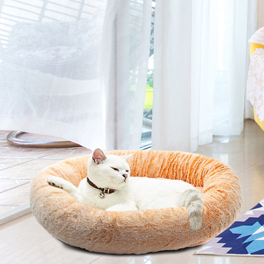 CloudComfort™ Anxiety-Relief Calming Round Pet Bed